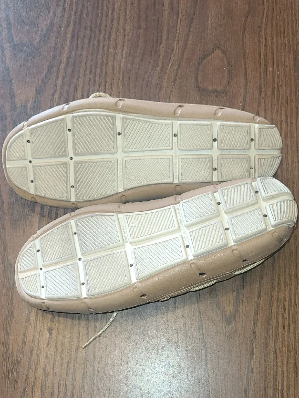 Tucket Giller Khaki & Vanilla Deck Boat Driver Shoes Men's Size 9